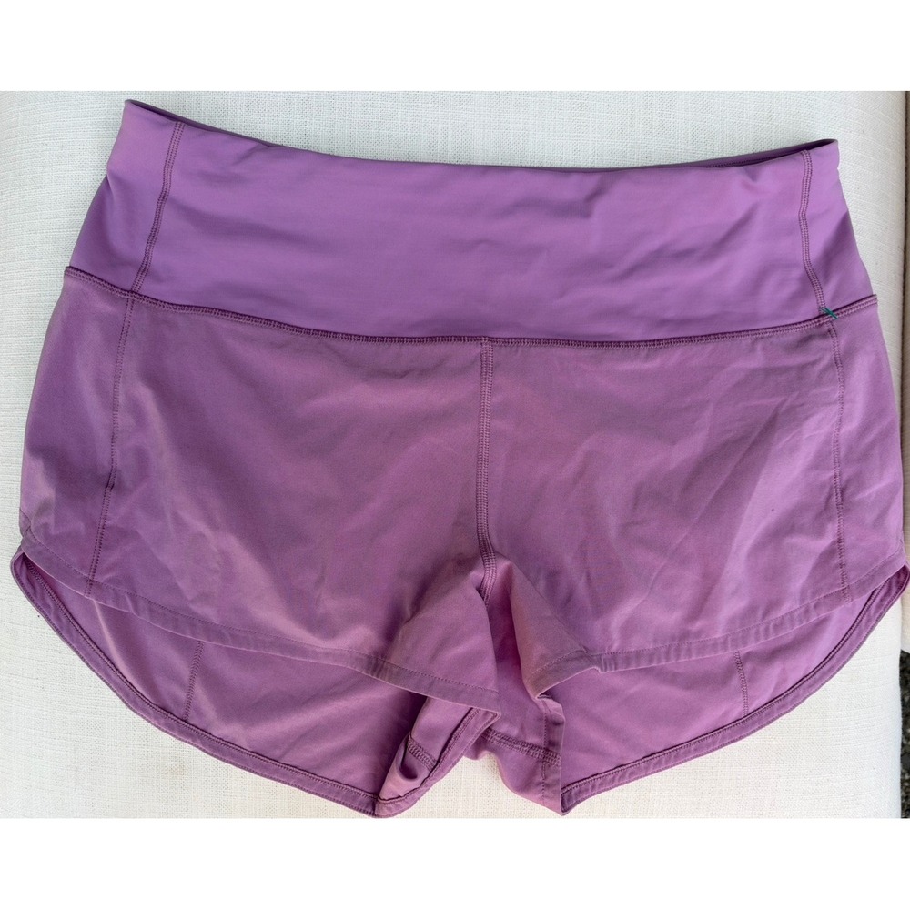 Lululemon Shorts Size 10 Purple Speed Up High Rise 2" Lined Run Active Pockets